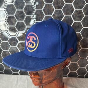Stussy Snapback Hat Vintage SS Blue Skater Y2K